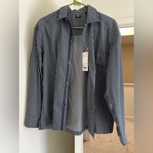 Men's Blue Striped Shirt
